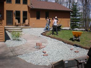 brick walkway